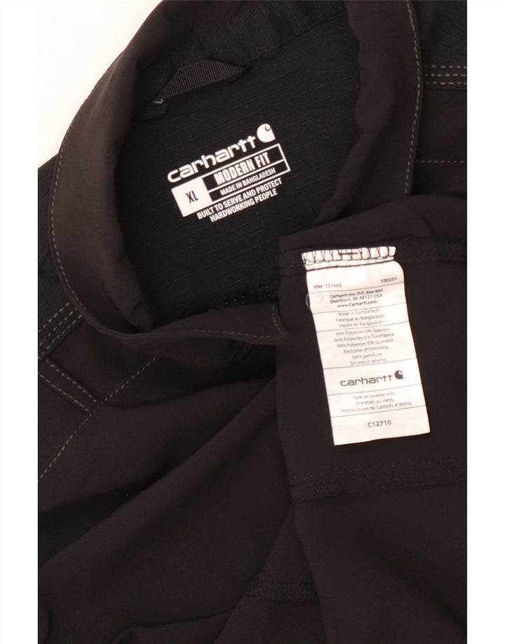 Carhartt Herre Modern Fit Kortærmet Pullover Shirt XL Sort Polyester