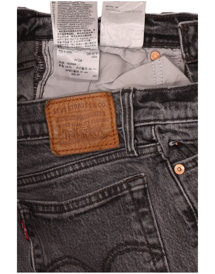 Levi's Womens Wedge Tapered Jeans W26 L27 Grå Bomuld Classic