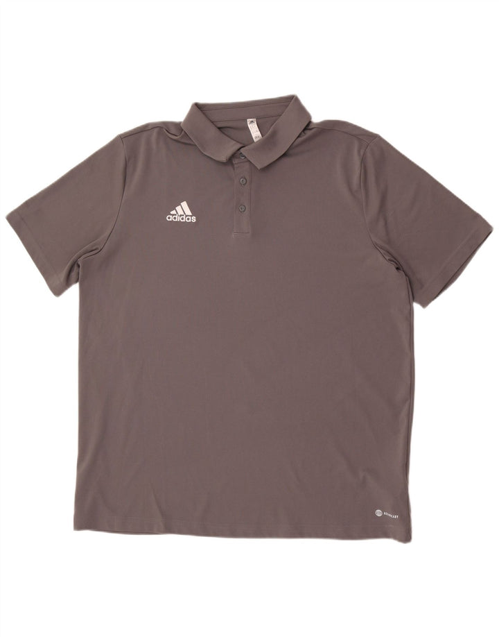 Adidas Herre Aeroready Polo Shirt XL Grå Polyester