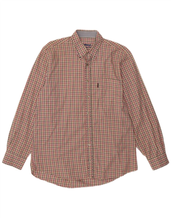Barbour Herreskjorte Stor flerfarvet Gingham Bomuld