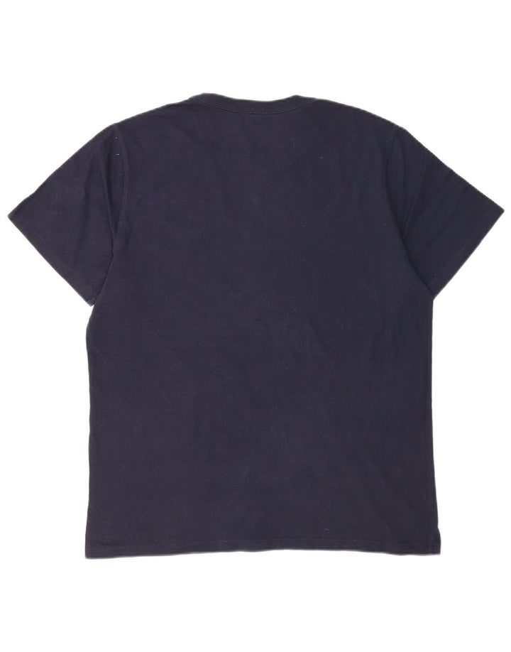 LEVI'S Herre Standard T-Shirt Top Stor Marineblå