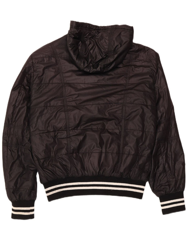 Kappa Herre hættepolstret jakke UK 42 XL Sort Polyester