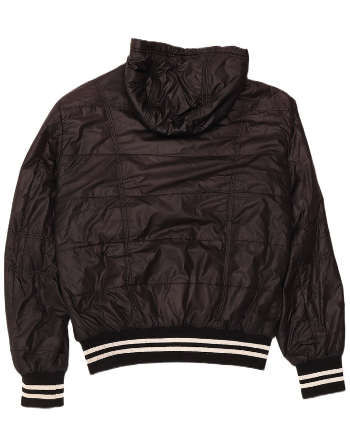 Kappa Herre hættepolstret jakke UK 42 XL Sort Polyester