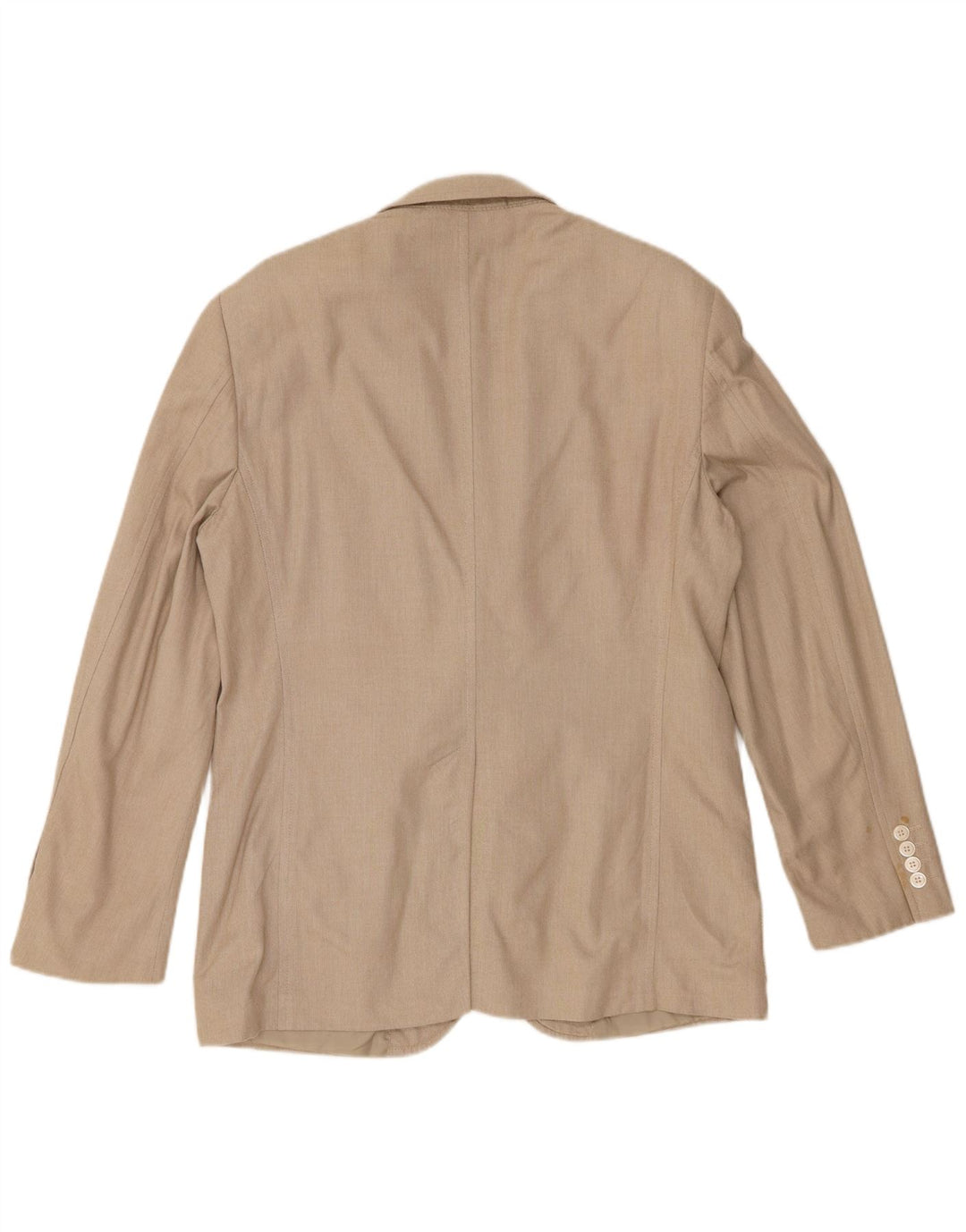 Marks & Spencer Herre 2-knaps blazerjakke UK 40 Medium Beige Bomuld