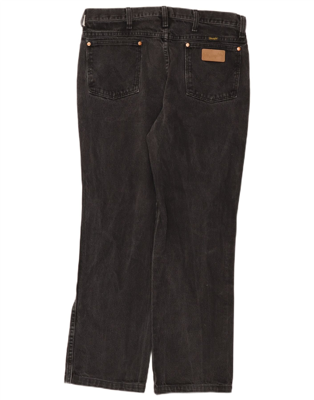 Wrangler Straight Jeans til mænd W34 L29 sort bomuld