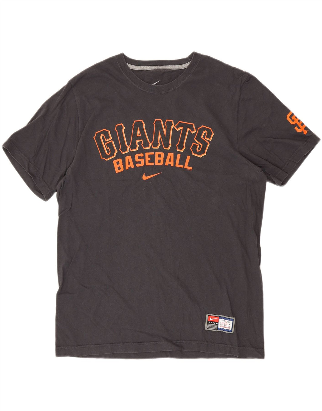 NIKE Herre San Francisco Giants Regular Fit Grafisk T-shirt Top Stor Grå