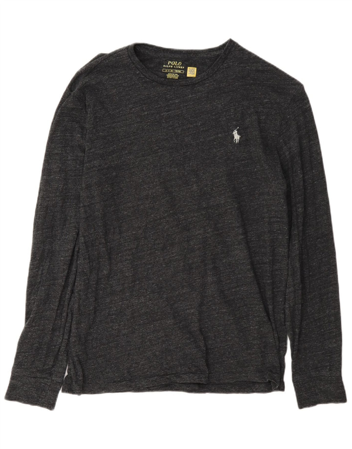 Polo Ralph Lauren Herre Top Langærmet Lille Grå Flecked