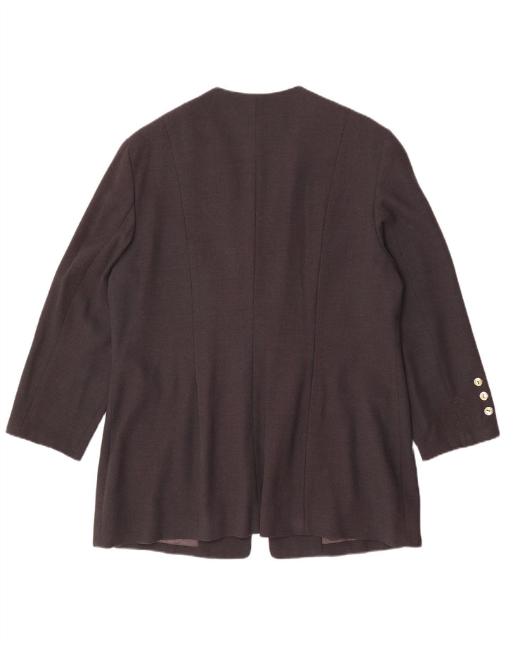 Betty Barclay Dame Blazer Jacket UK 18 XL Grå Viscose