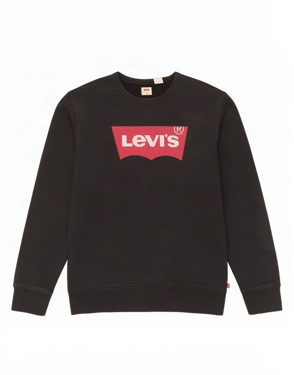 Levi's Herre grafisk sweatshirt Jumper Medium Sort Bomuld