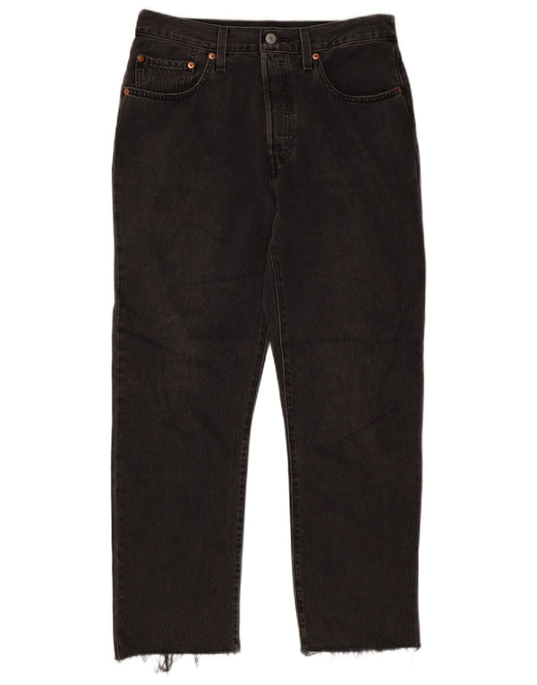 Levi's Herre 501 Straight Jeans W30 L28 Sort Bomuld