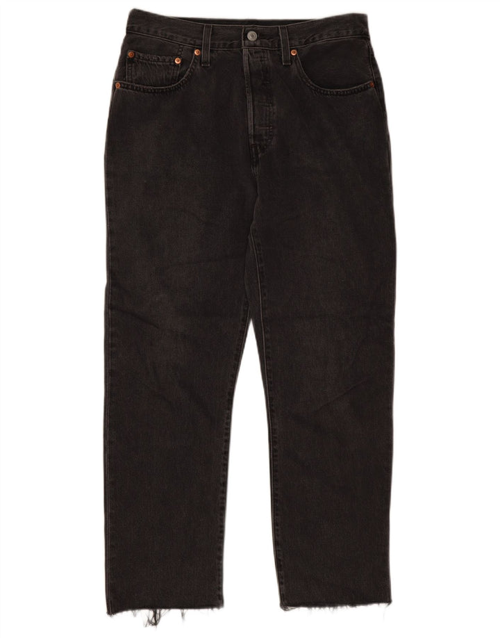 Levi's Herre 501 Straight Jeans W30 L28 Sort Bomuld
