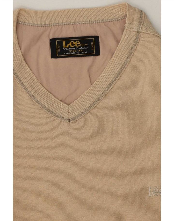 Lee Herre T-Shirt Top XL Beige