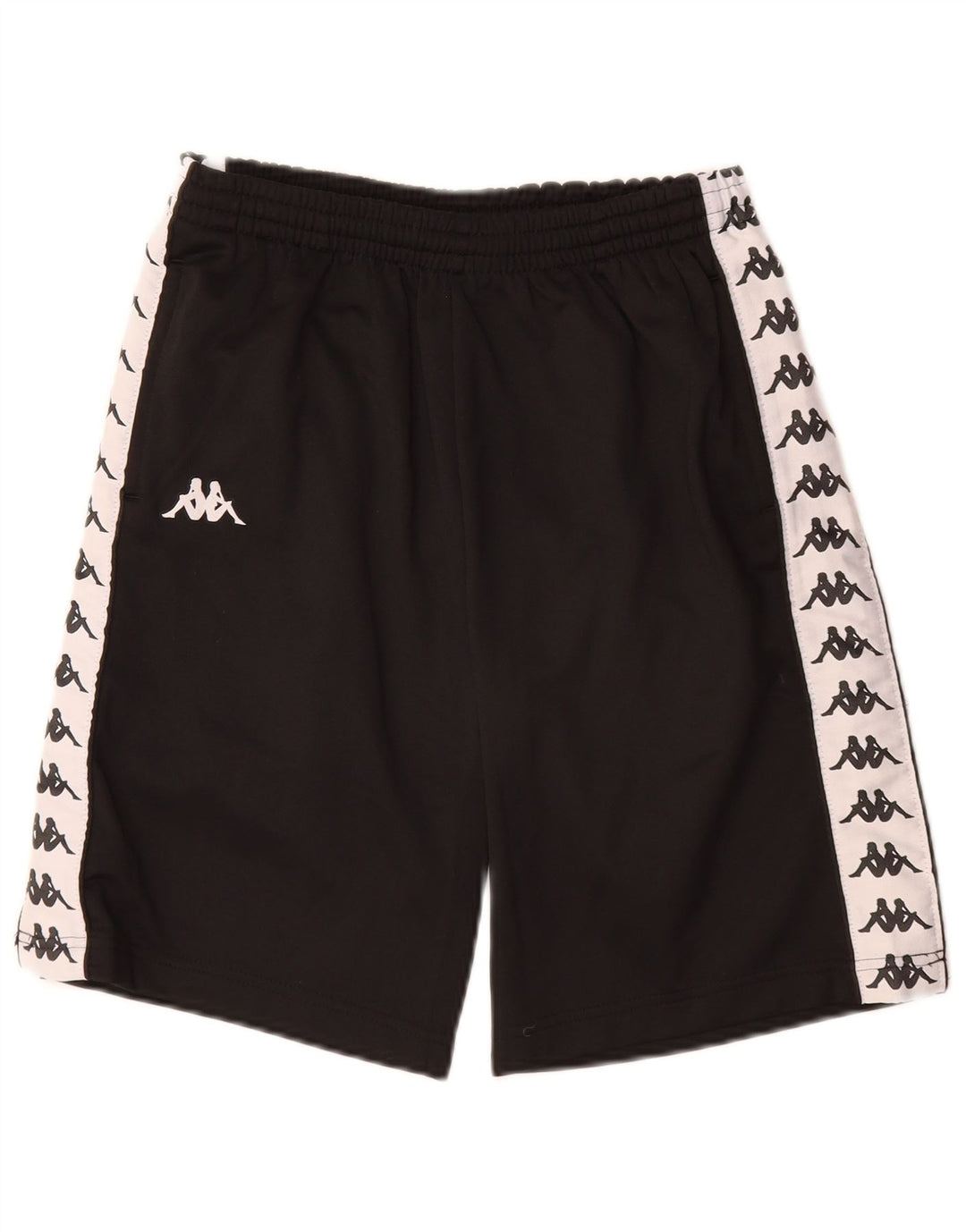 Kappa Boys Graphic Sports Shorts 11-12 år Sort Colourblock Polyester