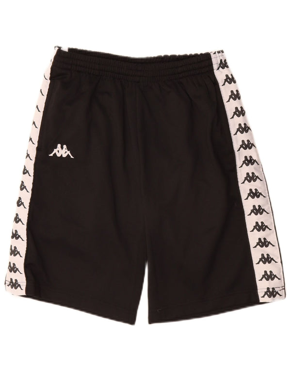 Kappa Boys Graphic Sports Shorts 11-12 år Sort Colourblock Polyester