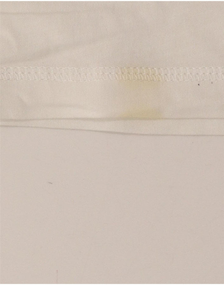 CHAMPION Womens Heritage Fit Polo Shirt UK 12 Medium White