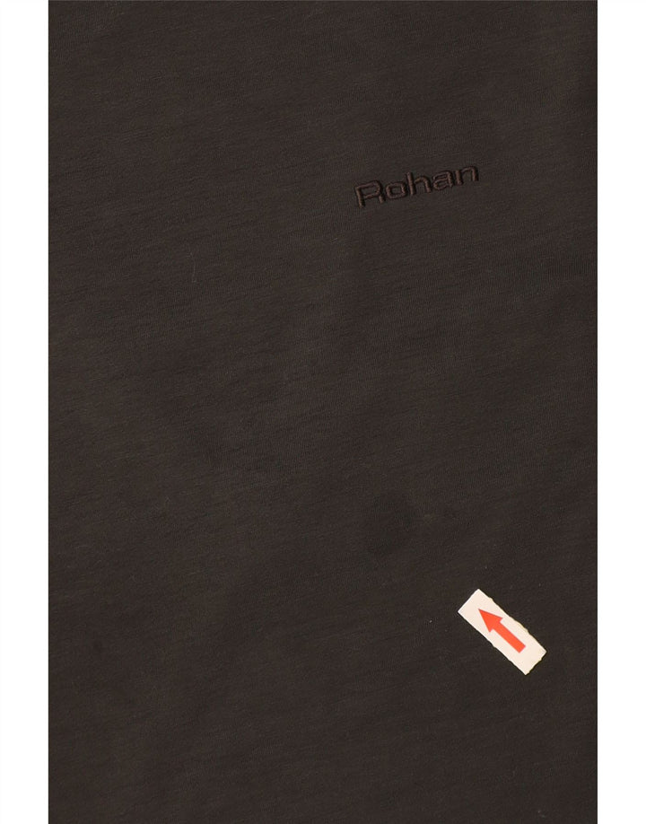 ROHAN Herre T-Shirt Top Stor Grå Polyester