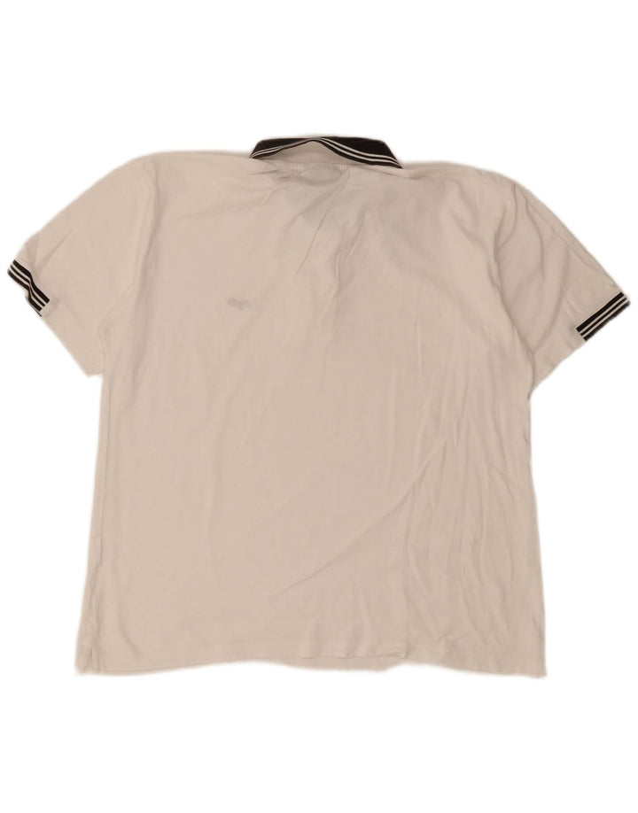 Lotto Herre Rugby Polo Shirt 2XL Hvidstribet