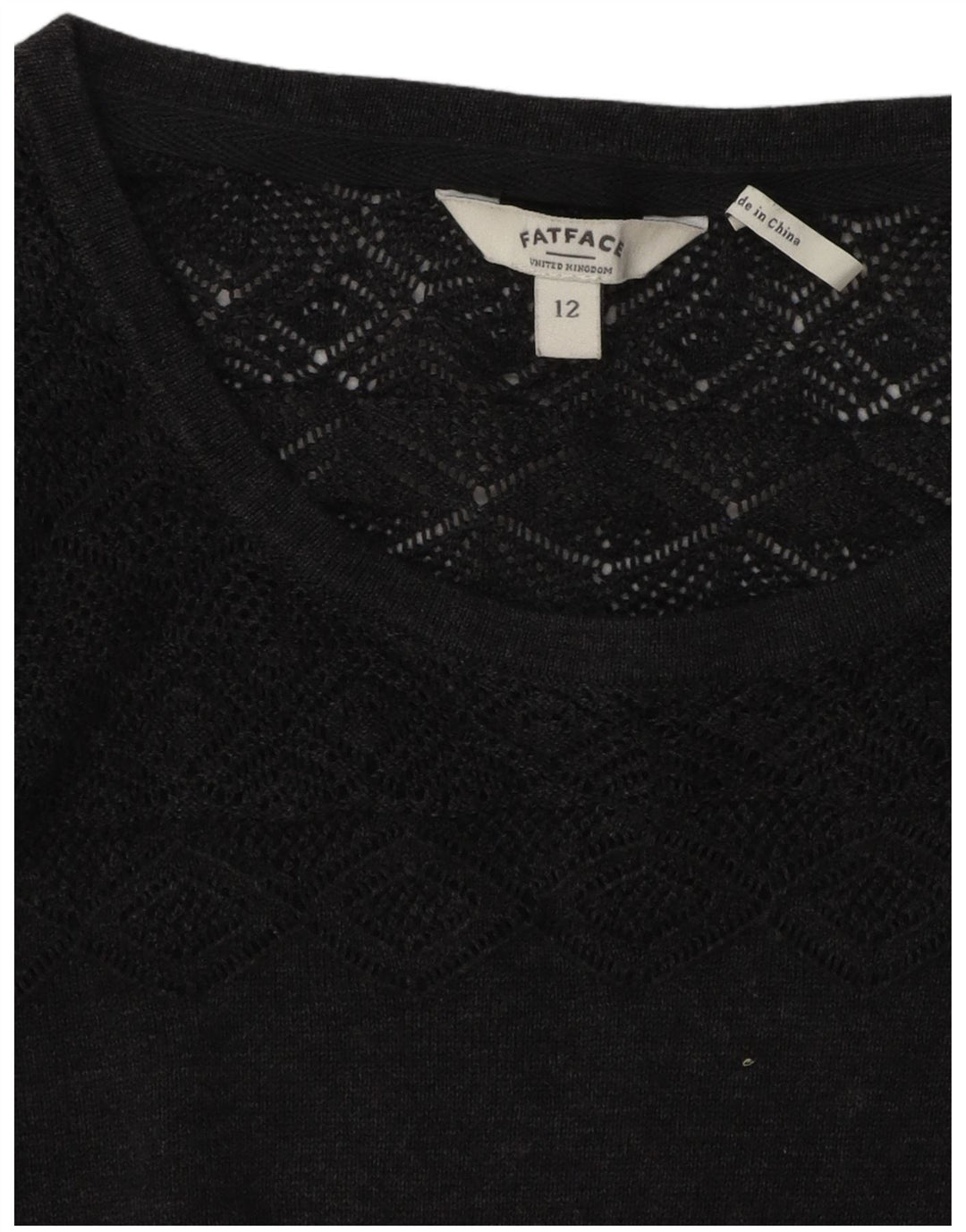 Fat Face Dame Jumper Dress UK 12 Medium Grey