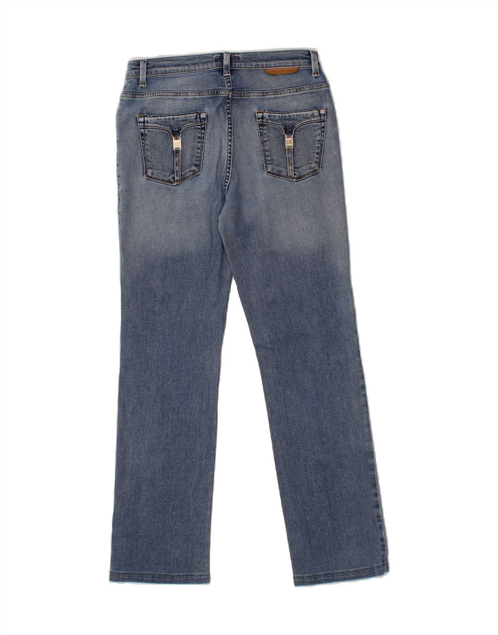 TRUSSARDI Womens Straight Jeans W27 L29 Blue Cotton Vintage Trussardi and Second-Hand Trussardi from Messina Hembry 
