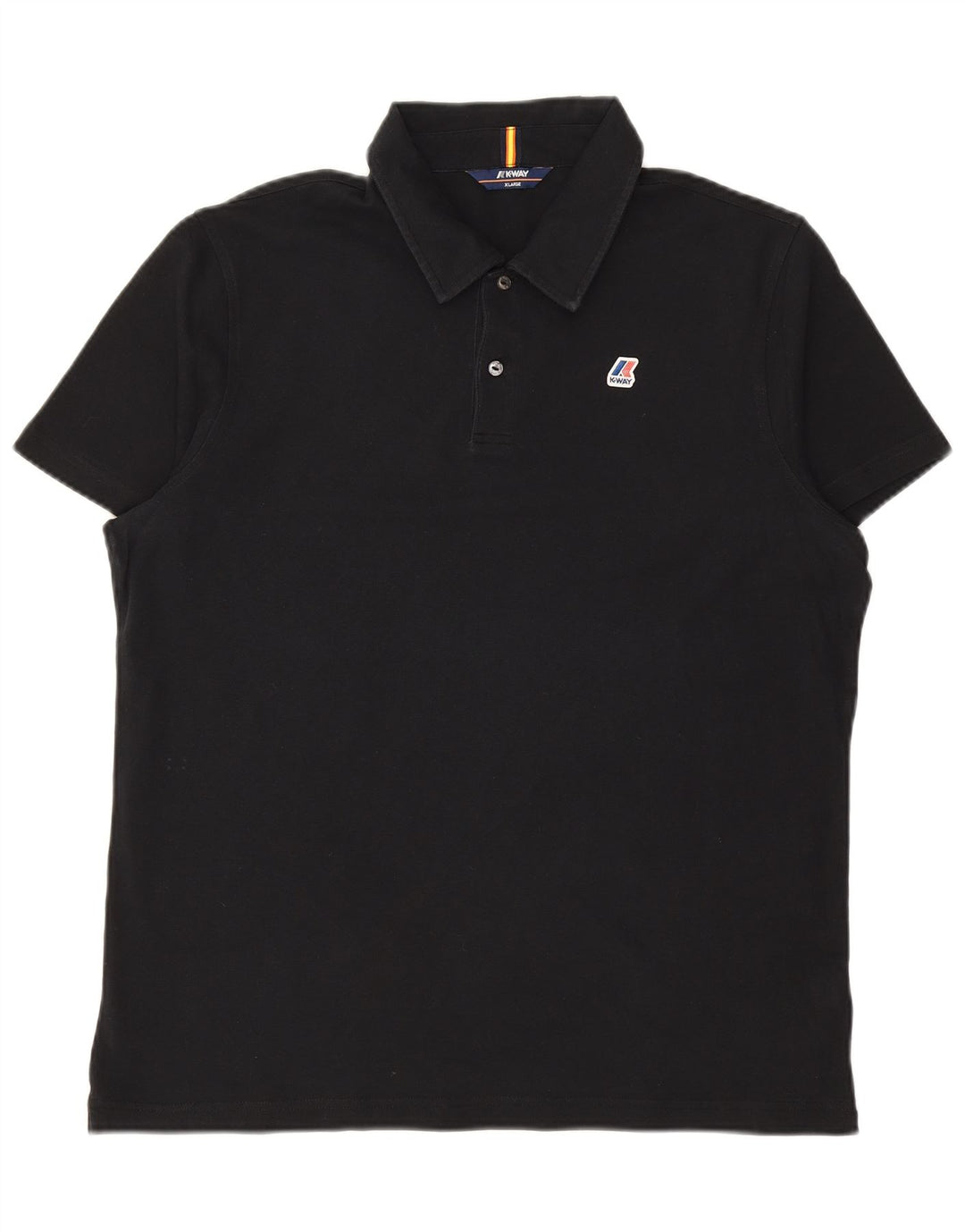 K-WAY Herre poloshirt XL Sort bomuld