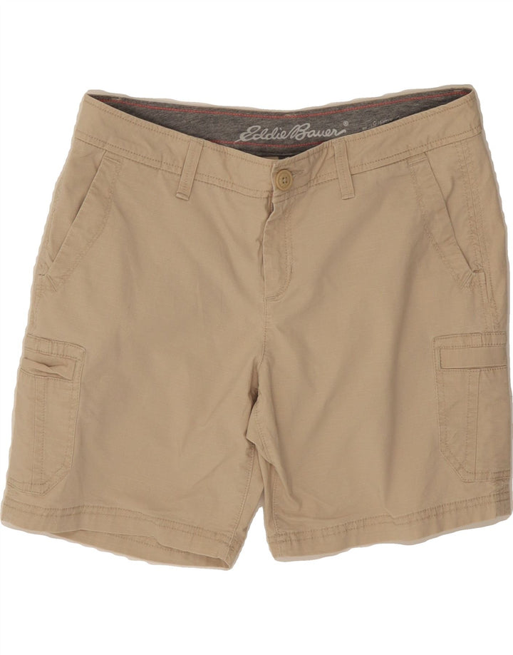 EDDIE BAUER Womens Cargo Shorts US 8 Medium W30  Beige Cotton Vintage Eddie Bauer and Second-Hand Eddie Bauer from Messina Hembry 