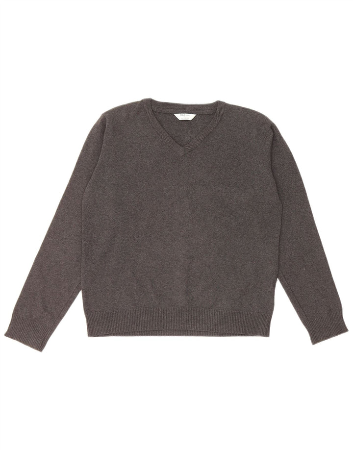 Marks & Spencer Boys V-hals sweater 12-13 år Grå bomuld