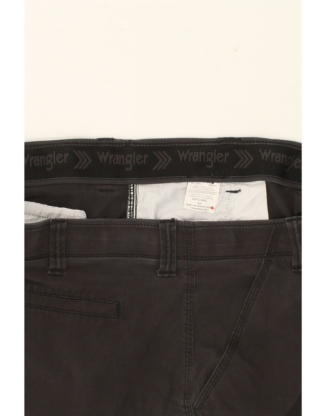 WRANGLER Herre Cargo Shorts W44 2XL Grå Bomuld