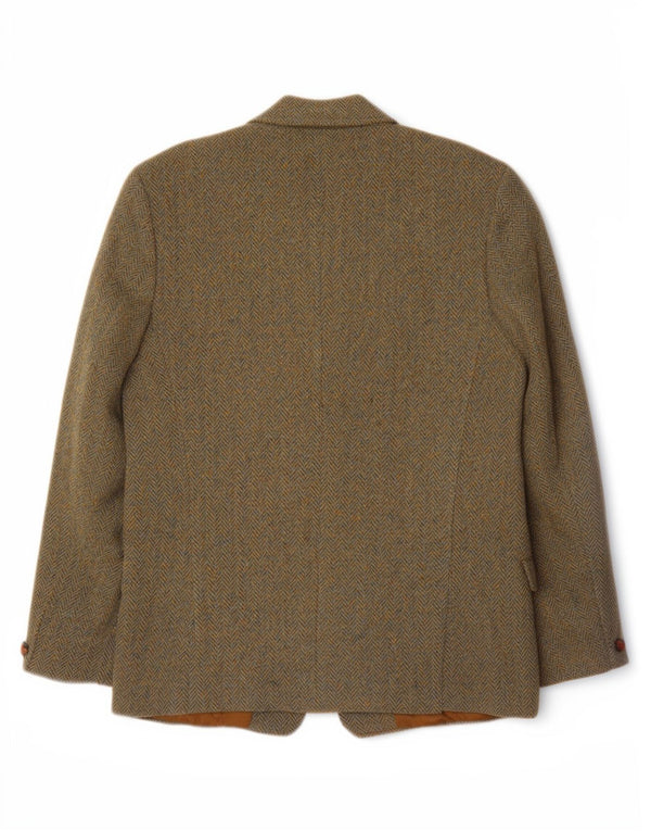 Dunn &Co Herre Harris Tweed UK 40 Large Brown Sildebensuld Klassisk