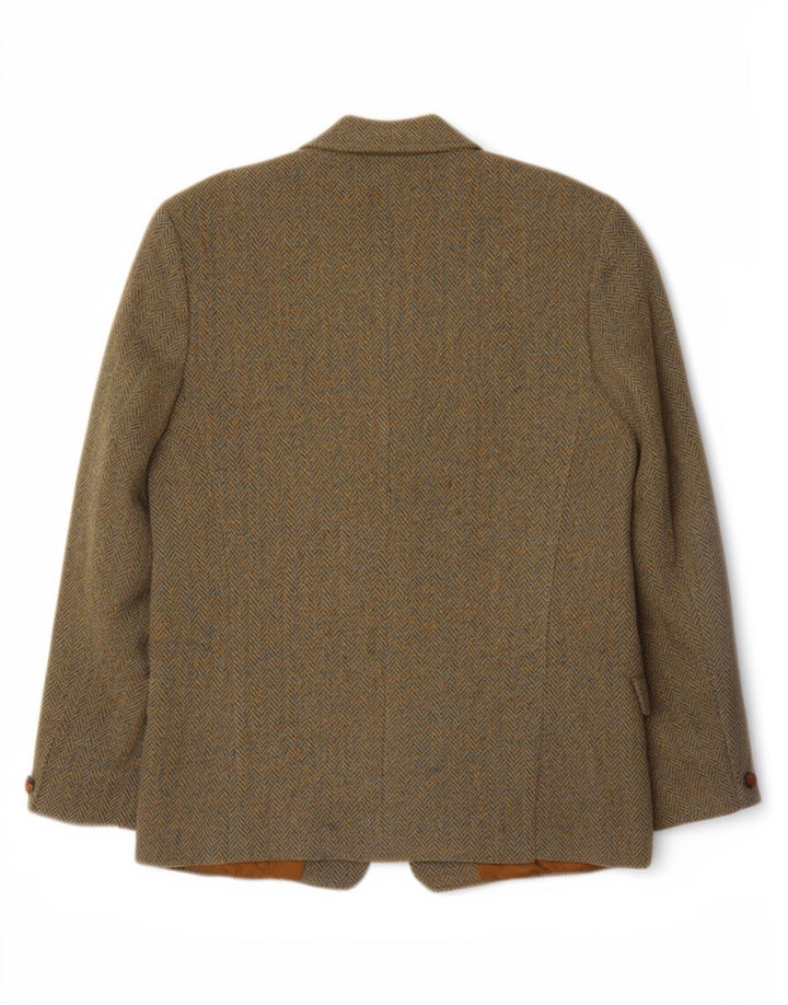 Dunn &Co Herre Harris Tweed UK 40 Large Brown Sildebensuld Klassisk