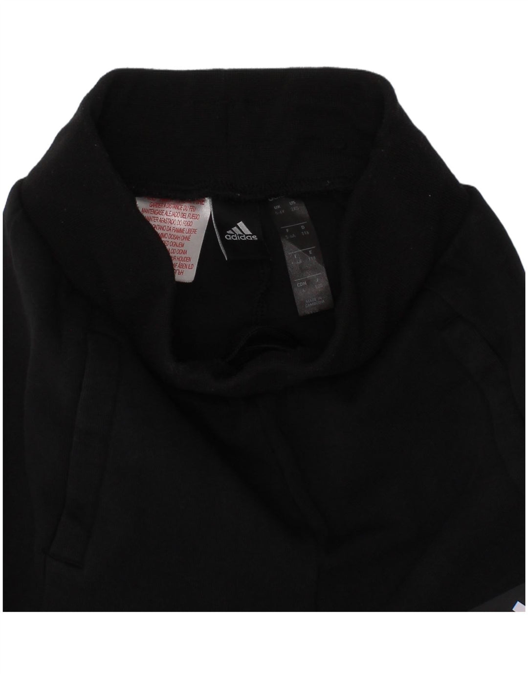 ADIDAS Boys Tracksuit Trousers Joggers 5-6 Years  Black