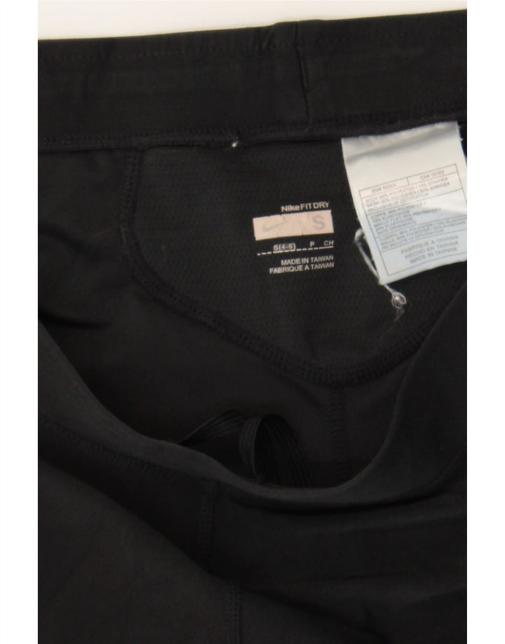 NIKE Womens Sport Shorts US 4/6 Small  Black Polyester Vintage Nike and Second-Hand Nike from Messina Hembry 