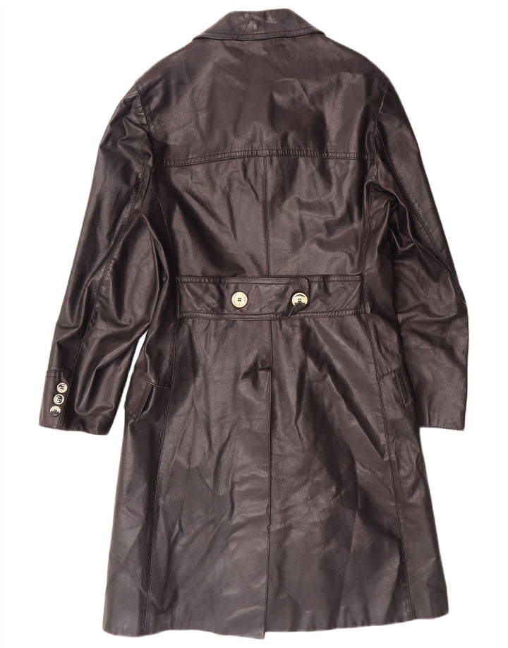 Vintage Læderfrakke til mænd IT 46 Lille sort læderklassiker