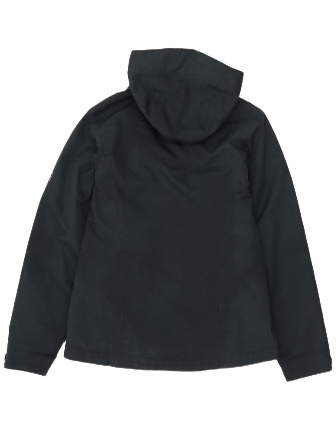 JACK WOLFSKIN Dame hætte vindjakke UK 12 Medium Navy Blue