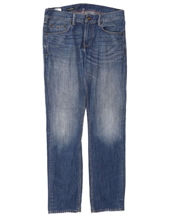 TOMMY HILFIGER Benton Straight Jeans til mænd W32 L32 Blå Bomuld