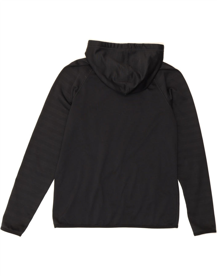 NIKE Womens Graphic Hoodie Jumper UK 14 Medium Black Polyester Vintage Nike and Second-Hand Nike from Messina Hembry 
