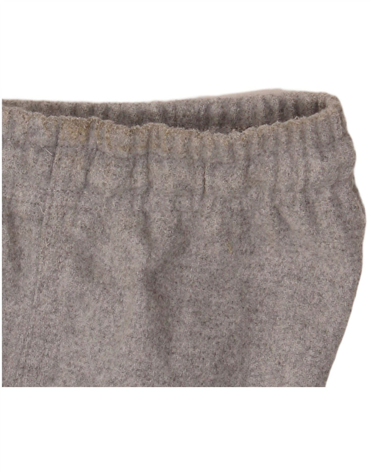 Zara Kvinder Casual Bukser med brede ben Medium W28 L30 Grå Polyester