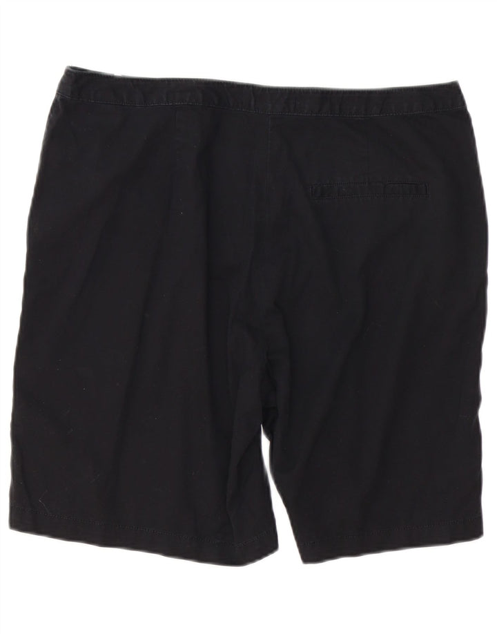MARKS & SPENCER Chino-shorts til kvinder UK 14 Large W34 Black Bomuld