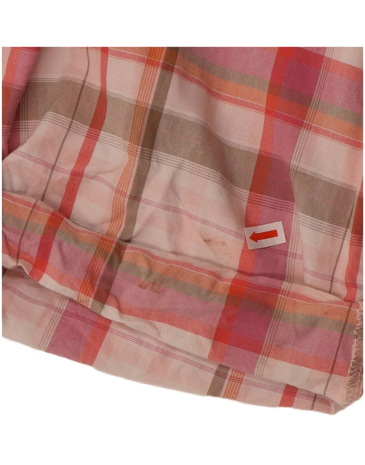 EDDIE BAUER Chino Shorts til kvinder US 6 Medium W32 Pink ternet bomuld