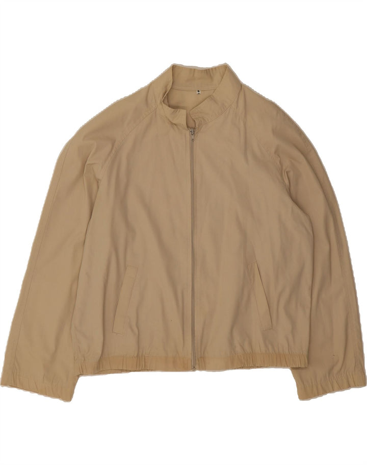 VINTAGE Mens Bomber Jacket UK 42 XL Beige Cotton Vintage Vintage and Second-Hand Vintage from Messina Hembry 