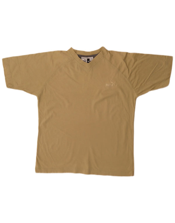 Puma T-Shirt Top Medium Khaki til kvinder