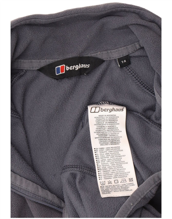 Berghaus Dame Fleece Jumper med lynlås DK 14 Stor Grå Polyester