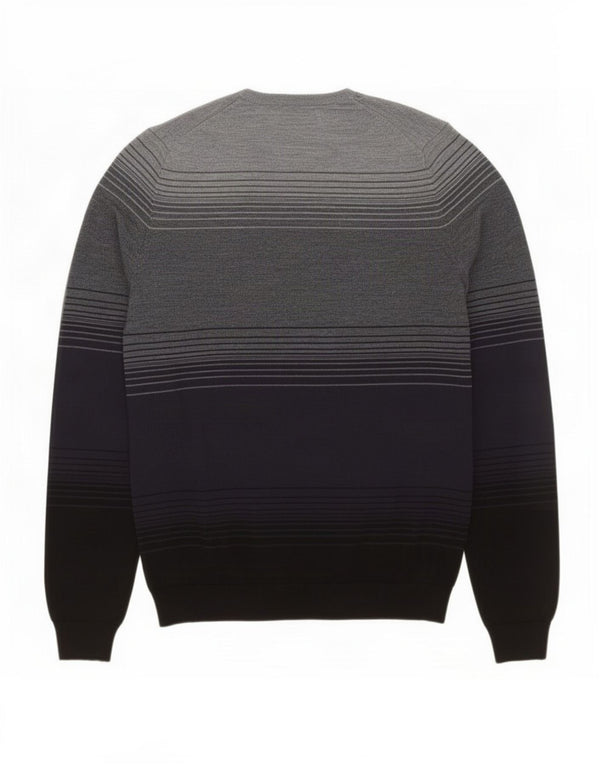 Marks & Spencer Herre sweater med rund hals, medium marineblå farveblok