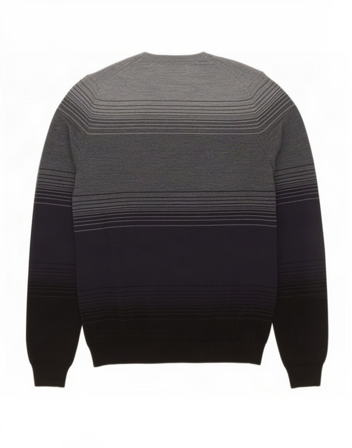 Marks & Spencer Herre sweater med rund hals, medium marineblå farveblok
