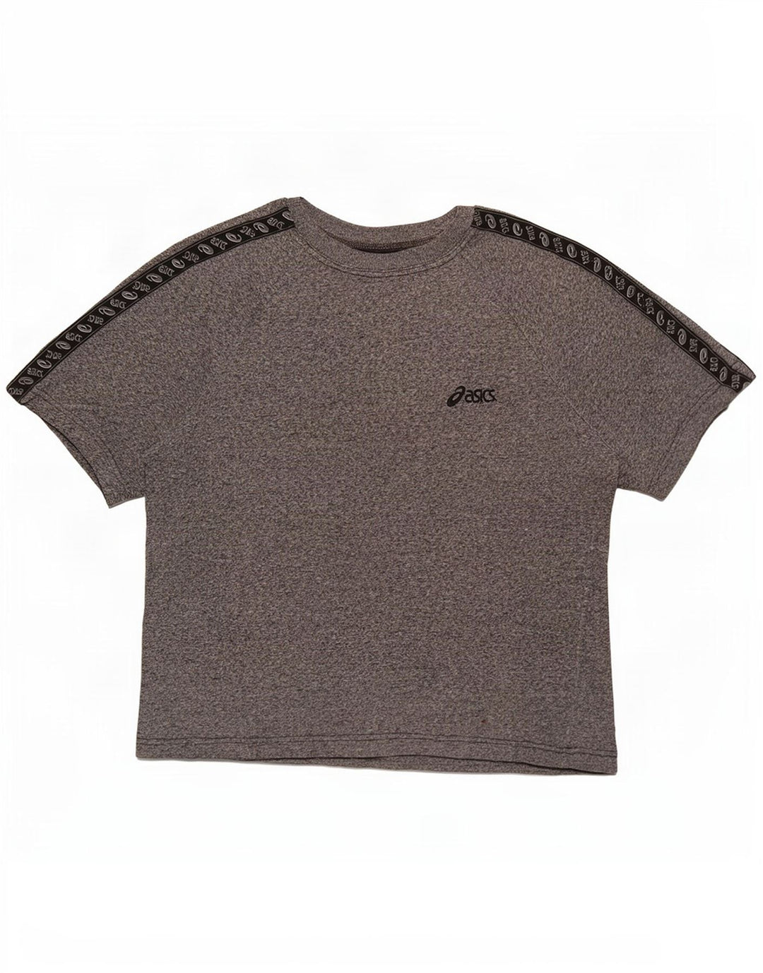 Asics Herre grafisk T-shirt Top Medium Grey Flecked Bomuld
