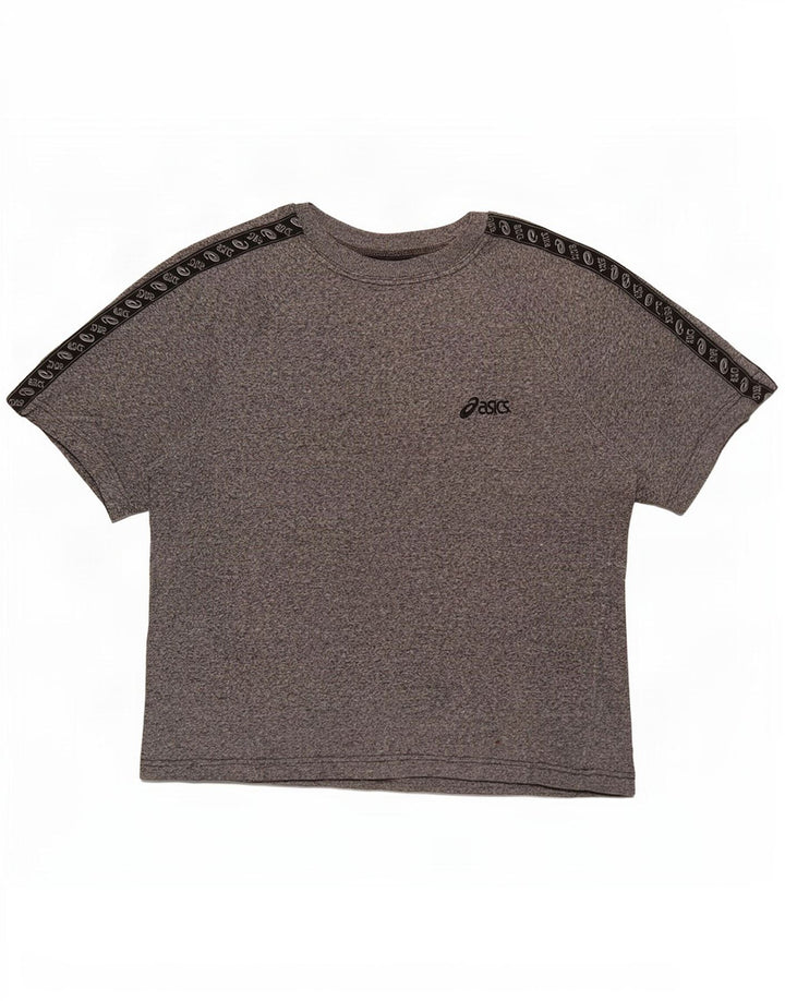 Asics Herre grafisk T-shirt Top Medium Grey Flecked Bomuld
