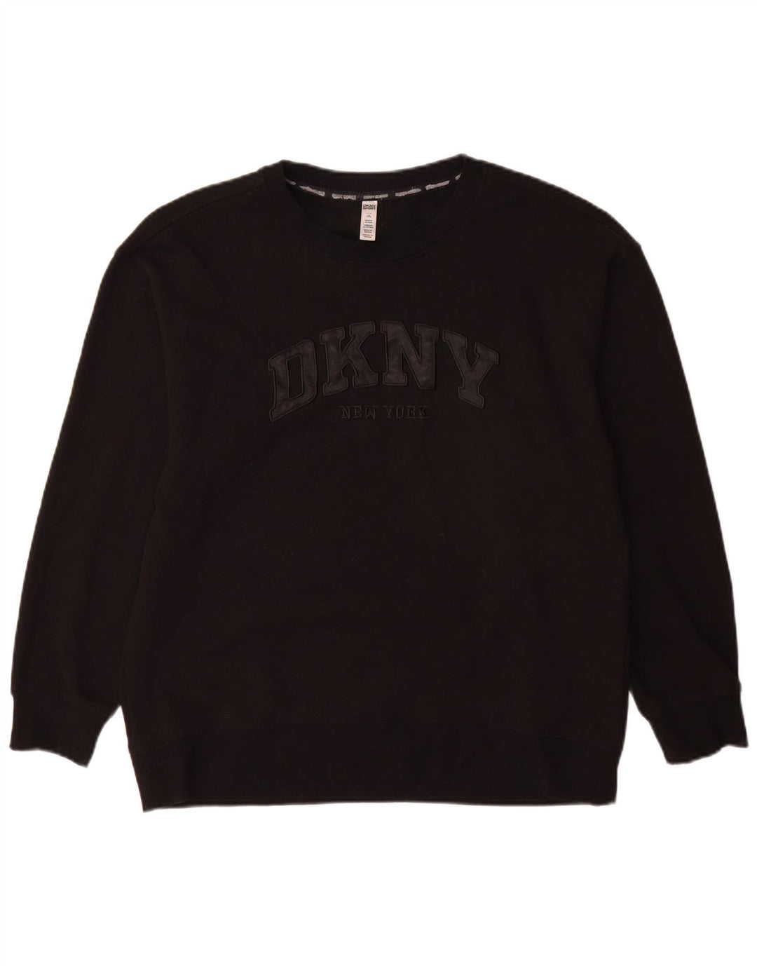 Dkny Herre Grafisk Sweatshirt Jumper Stor Sort Bomuld