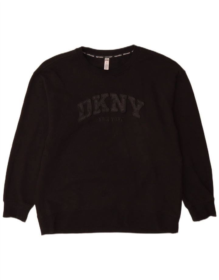 Dkny Herre Grafisk Sweatshirt Jumper Stor Sort Bomuld