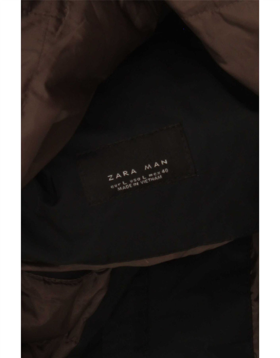 Zara Herre Polstret Frakke UK 40 Large Black