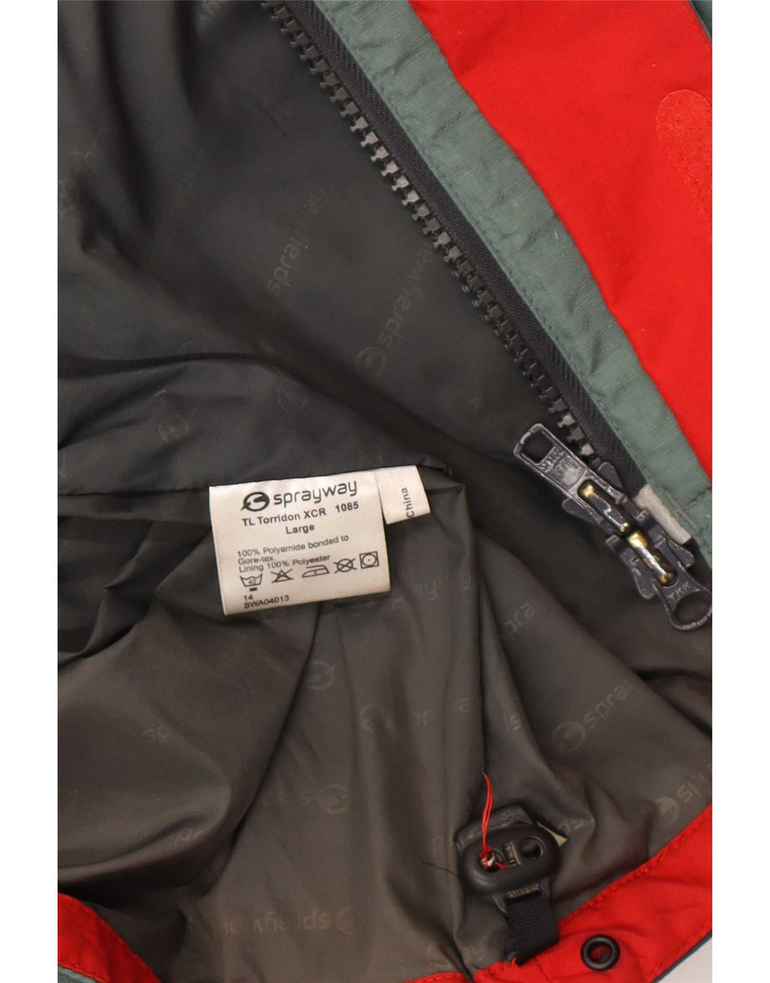 Sprayway Herre Gore-Tex regnjakke UK 40 Large Green Colourblock Polyamid