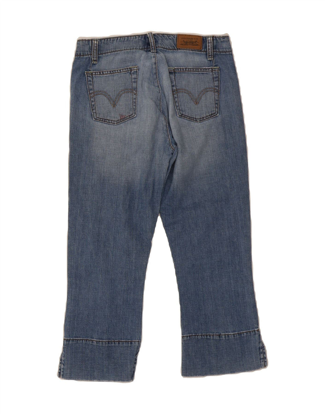 LEVI'S Womens 515 Capri Jeans US 6 Medium W28 L23 Blue Cotton Vintage Levi's and Second-Hand Levi's from Messina Hembry 